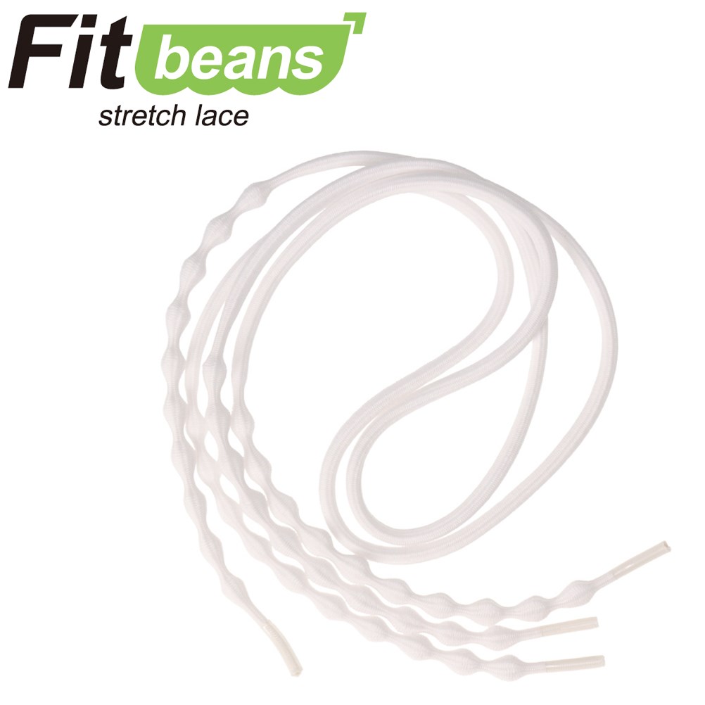 【楽天スーパーSALE★最大50％OFF】フィットビーンズ Fitbeans FBT-P1070 靴 シューズ 結ばない 靴ひも シューレース 動きやすい 履きやすい フィット 靴紐 おしゃれ カラフル スポーツ ランニング ウォーキング ジム ゴルフ 運動 ホワイト