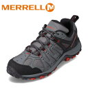 メレル MERRELL J135493 メンズ靴 靴 シューズ 2E相当 ローカットスニーカー スポーツシューズ アウトドア キャンプ 防水 雨の日 晴雨兼用 人気 ブランド ライトグレー