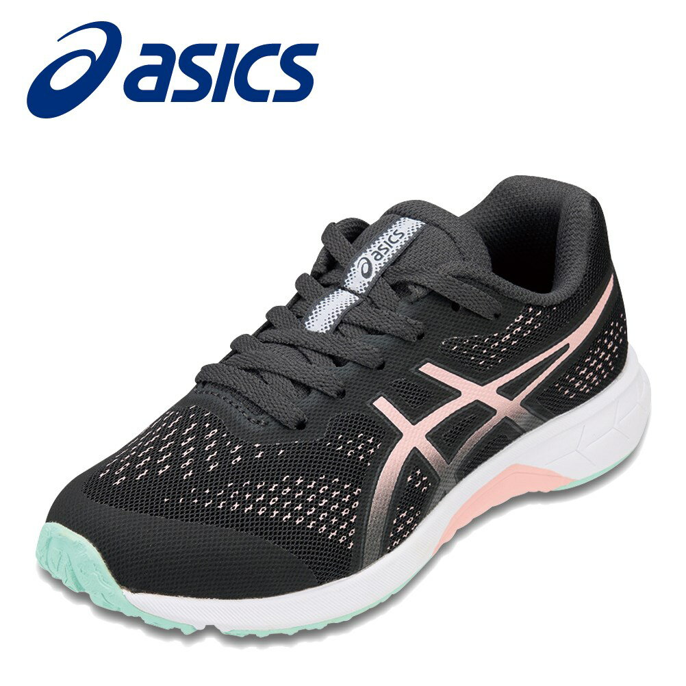 【全品P10倍！4日&5日20:00～4H限定】アシックス asics 1154A144 2E相当 キッズスニーカー キッズシューズ 子供 女の子 消臭 洗濯可 メッシュ 通気性 軽量 反射 夜間歩行 人気 ブランド 運動靴 通学 ブラック×ピンク