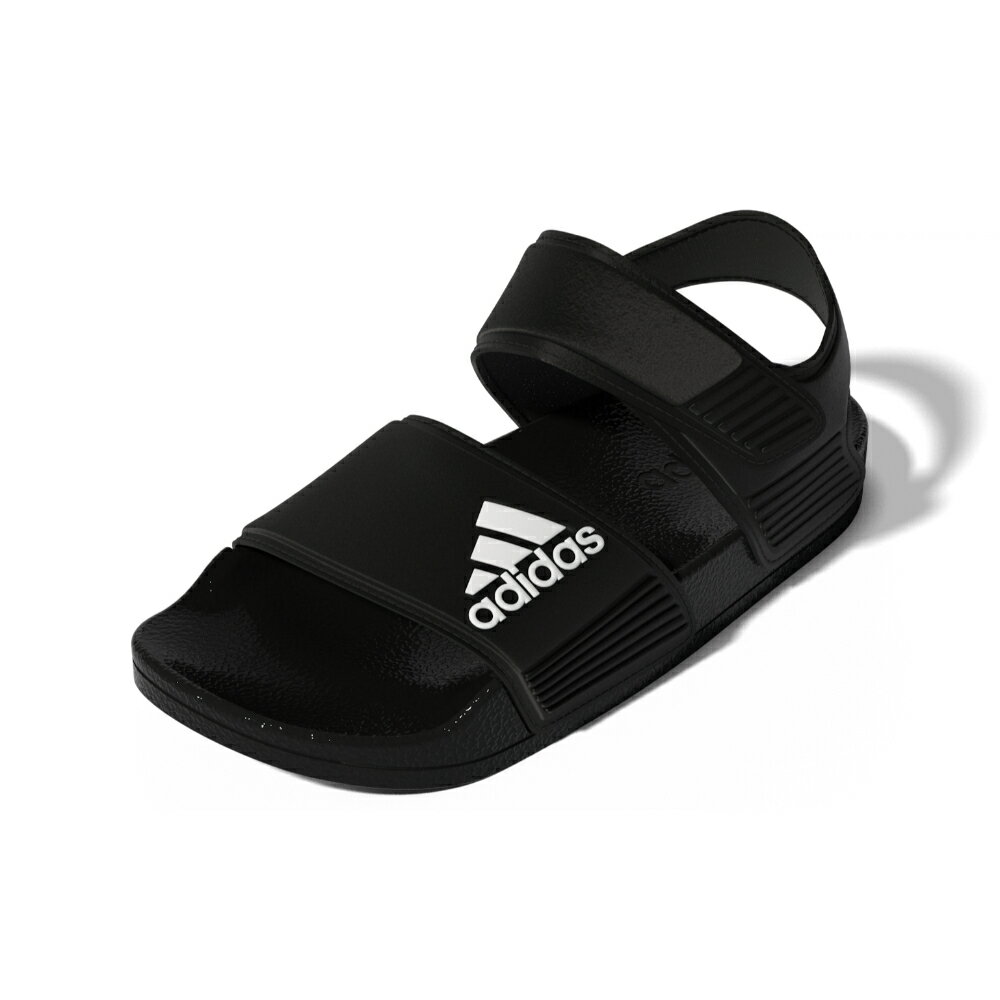 アディダス adidas GW0344 キッズ靴 子供靴 靴 シューズ キッズサンダル スポーツサンダル スポサン ADILETTE SANDAL K 子供 男の子 女の子 軽量 フィット感 人気 ブランド スリッパ ブラック×ホワイト