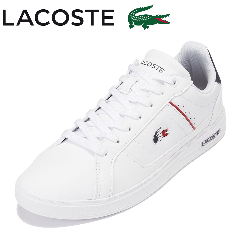 ラコステ レザースニーカー メンズ ラコステ LACOSTE 45SMA0117 メンズ靴 靴 シューズ 2E相当 スニーカー ローカットスニーカー レザー コートスニーカー ロゴ 人気 ブランド ホワイト