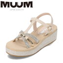 ムーム MUUM MU4652 レディース靴 靴 シューズ 2E相当 サンダル Tストラップサンダル 厚底 もちもちインソール キラキラ おしゃれ キレイめ 歩...