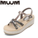 ムーム MUUM MU4652 レディース靴 靴 シューズ 2E相当 サンダル Tストラップサンダル 厚底 もちもちインソール キラキラ おしゃれ キレイめ 歩...