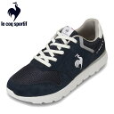 チヨダ ルコックスポルティフ le coq sportif QL3VJC04NW レディース靴 靴 シューズ 3E相当 スニーカー ローカットスニーカー LAセーヌII ワイド 屈曲性 クッション性 軽量 通気性 人気 ブランド ネイビー