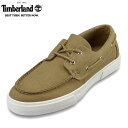 ティンバーランド Timberland TIMB A5U4S メンズ靴 靴 シューズ 2E相当 デッキシューズ カジュアルシューズ キャンパス生地 エコキャンパス 厚底 ボリュームソール 人気 ブランド ベージュ