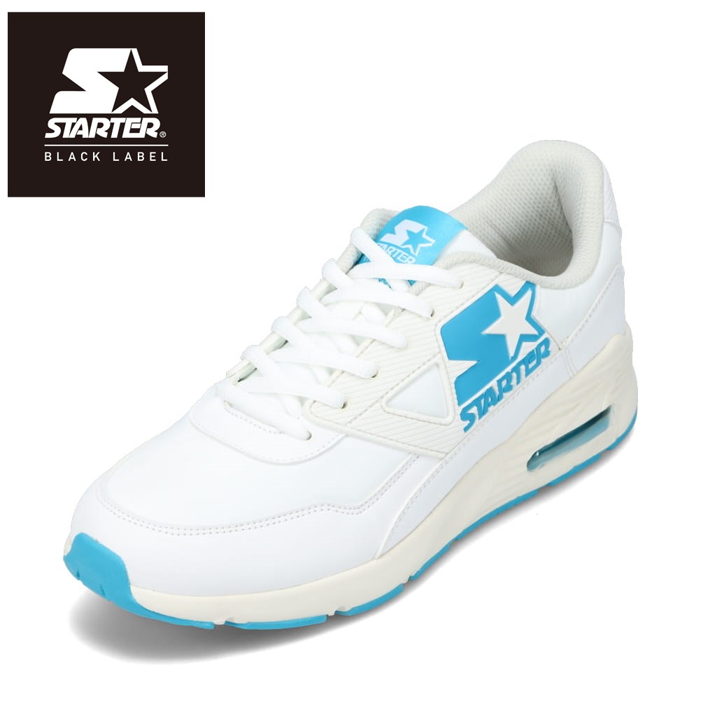 スターター STARTER STR-010L レディース靴 靴 シューズ 2E相当 ローカットスニーカー スポーツシューズ エアソール クッション性 運動 ウォーキング ジョギング ジム 人気 ブランド ホワイト×ブルー