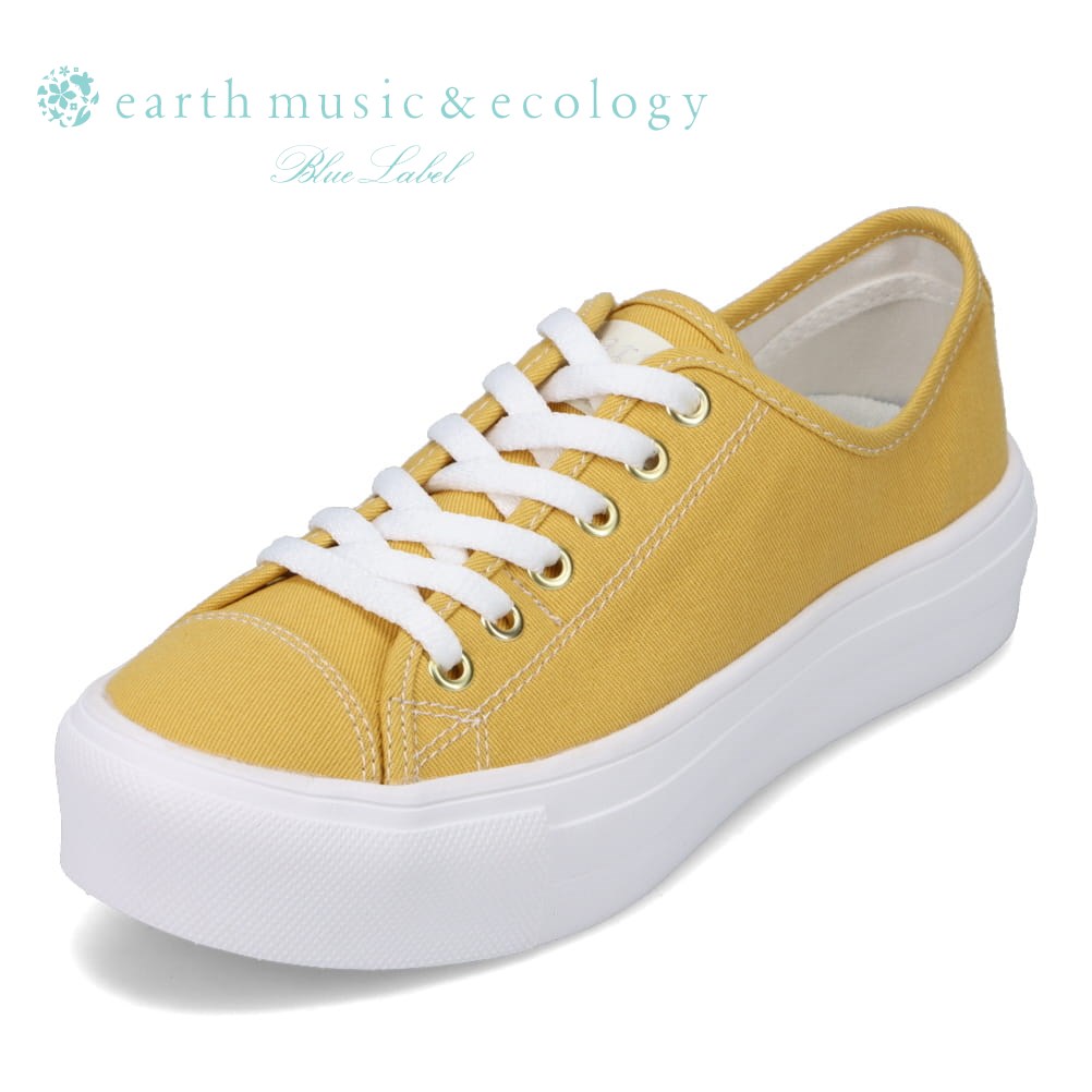 アースミュージックアンドエコロジー earth music ecology EM-6610 レディース靴 靴 シューズ 3E相当 スニーカー 厚底スニーカー ローカットスニーカー シンプル カジュアル 人気 ブランド おしゃれ イエロー