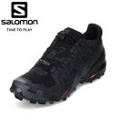 サロモン Salomon L41738600 メンズ靴 靴 シューズ 2E相当 スニーカー トレイルランシューズ トレランシューズ 防水 晴雨兼用 軽量 軽い 通気性 GORE-TEX ローカットスニーカー 人気 ブランド ブラック