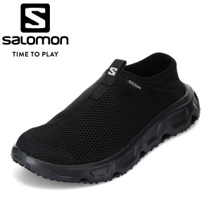 サロモン Salomon L47111500 メンズ靴 靴 シューズ 2E相当 リカバリーシューズ スリッポン 通気性 メッシュ 2WAY ローカットスニーカー 人気 ブランド ブラック