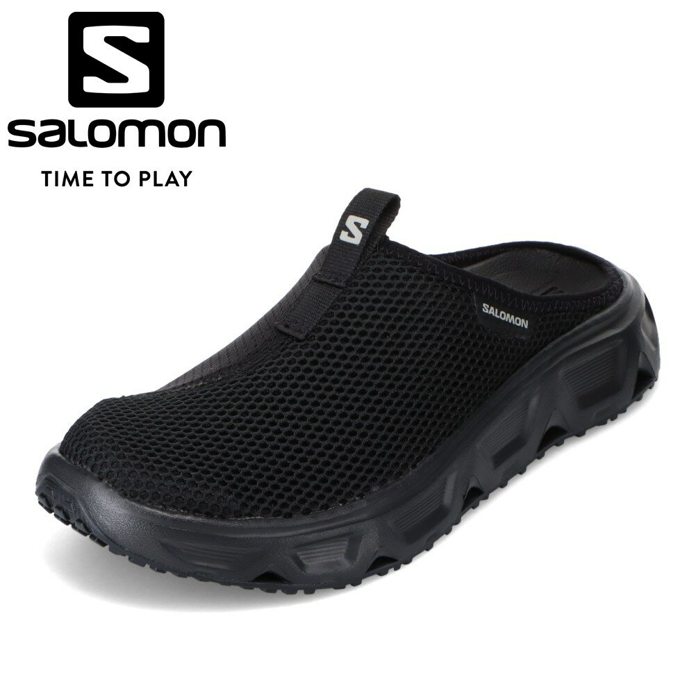 【全品P10倍！9日 10日20:00～4H限定】サロモン Salomon L47112000 メンズ靴 靴 シューズ 2E相当 リカバリーシューズ クロッグシューズ 通気性 メッシュ シンプル サボサンダル 人気 ブランド ブラック