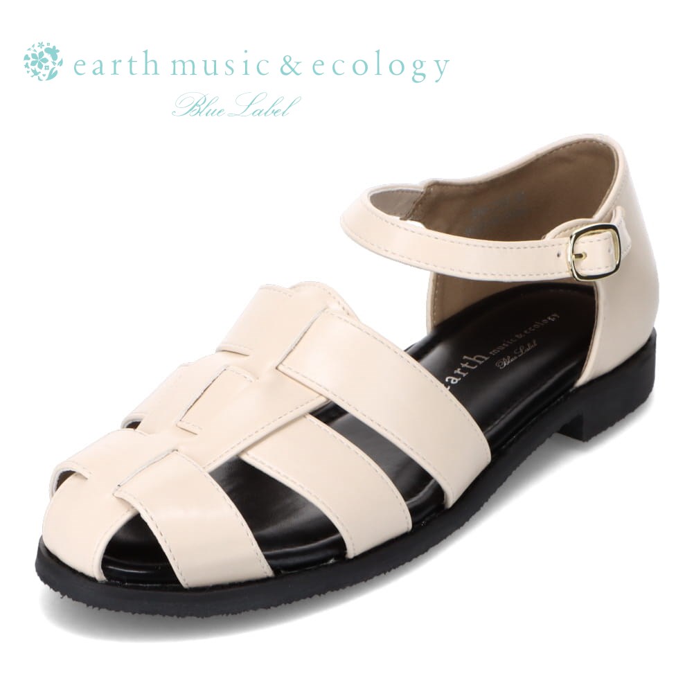 アースミュージックアンドエコロジー earth music ecology EM-772 レディース靴 靴 シューズ 3E相当 サンダル グルカサンダル シンプル トレンド 人気 ブランド アイボリー