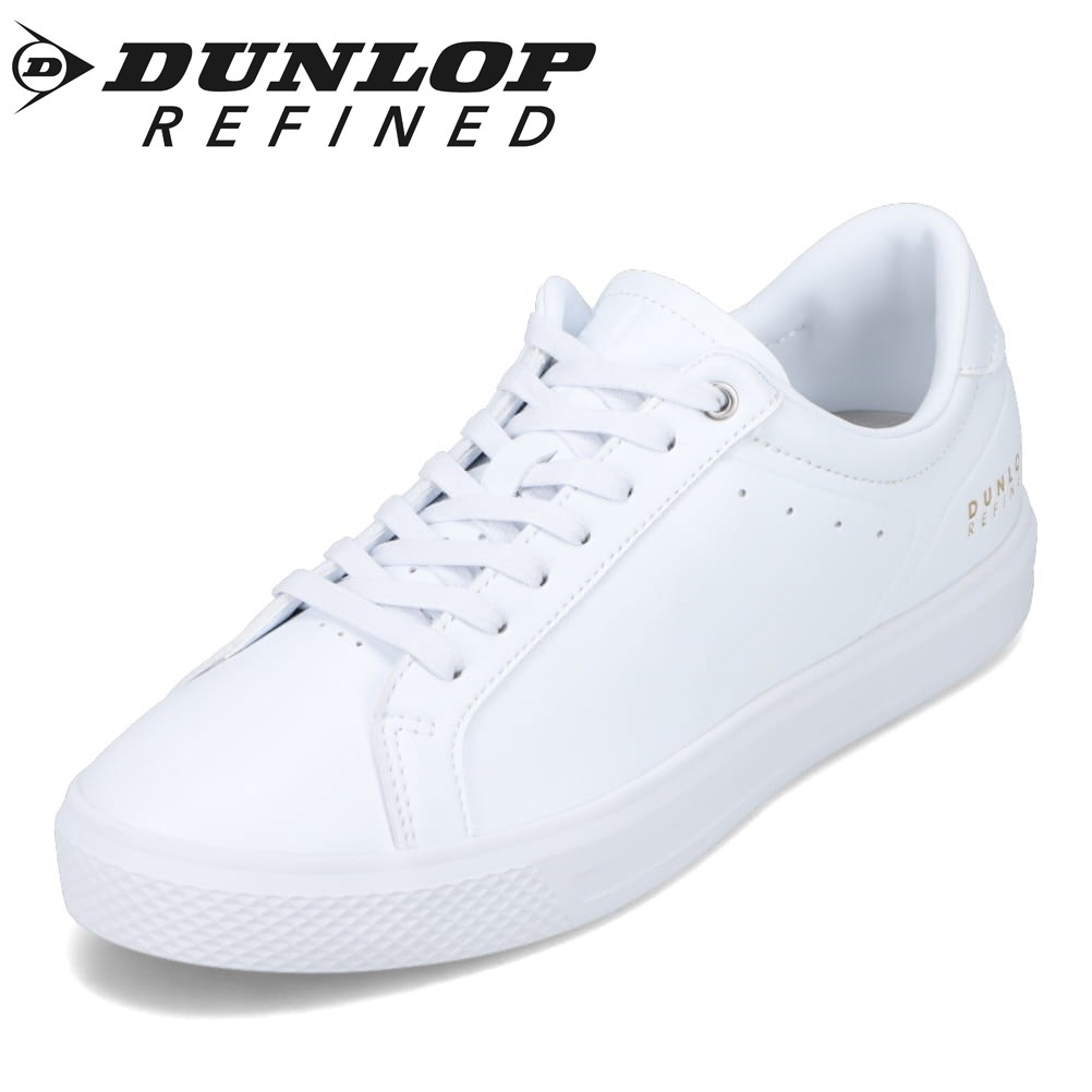 ダンロップ 【全品P10倍！9日&10日20:00～4H限定】ダンロップ リファインド DUNLOP REFINED DA7002 メンズ靴 靴 シューズ 2E相当 スニーカー コートスニーカー ウォーキングシューズ 歩きやすい シンプル ローカットスニーカー ホワイト