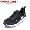 セダークレスト CEDAR CREST CC-3120 キッズ靴 子供靴 靴 シューズ 2E相当 スニーカー ランニングシューズ 透湿 防水 ローカットスニーカー 軽量 屈曲性 運動 スポーツ 通学 学校 体育 部活 ブラック