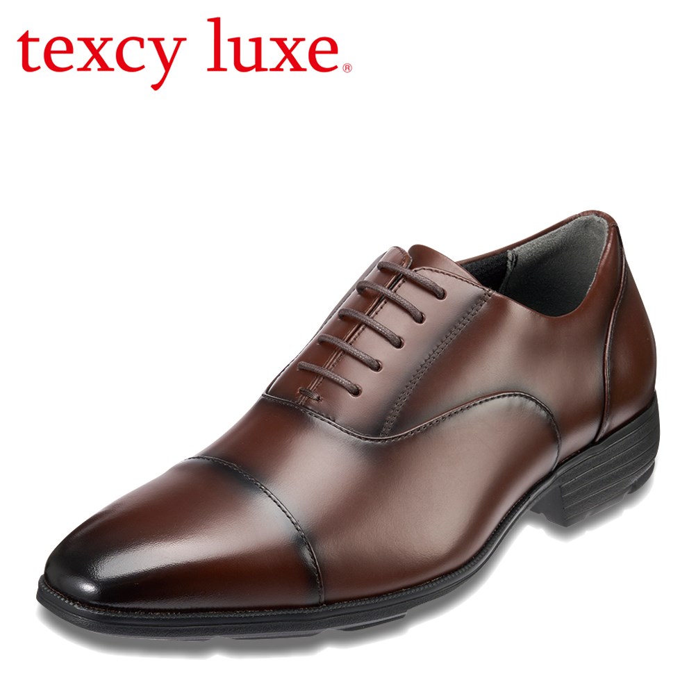 テクシーリュクス texcy luxe TU7032 メンズ靴 靴 シューズ 2E相当 本革 ビジネスシューズ ストレートチップ 内羽根 抗菌 消臭 安定性 グリップ性 屈曲性 耐久性 フィット感 革靴 通勤 仕事 ビジネス 結婚式 二次会 パーティ セレモニー ダークブラウン