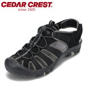 セダークレスト CEDAR CREST CC-1943 メンズ靴 靴 シューズ 3E相当 サンダル スポーツサンダル スポサン 水陸両用 海 川 通気性 キャンプ アウトドア ブラック