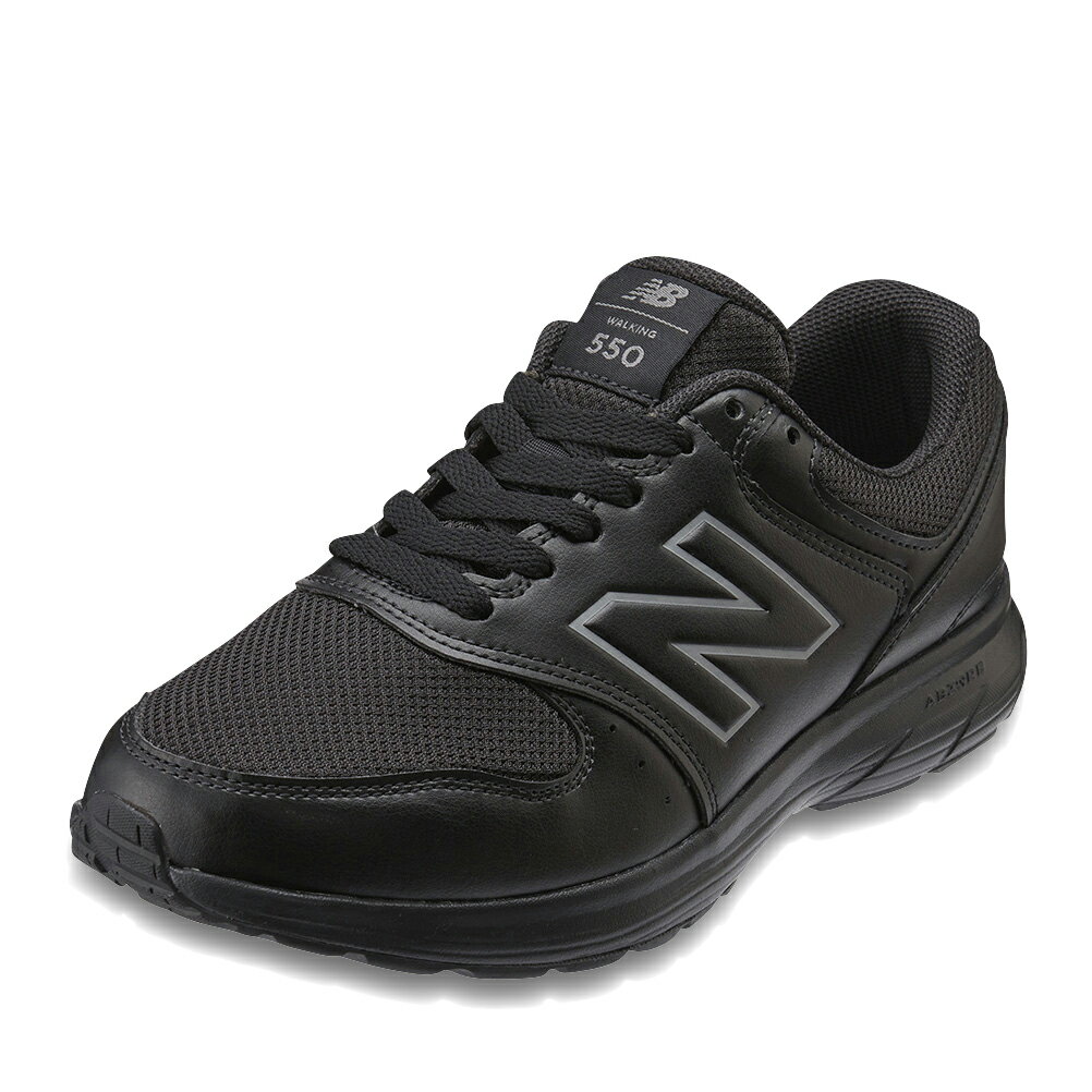 ニューバランス new balance MW550BK44E メンズ靴 靴 シューズ 4E相当 スニーカー ウォーキングシューズ 耐摩耗性 衝撃吸収 クッション性 レザー メッシュ ローカットスニーカー 人気 ブランド ブラック