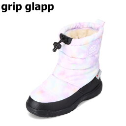 【全品P10倍！9日&10日20:00～4H限定】グリップグラップ GRIP GLAPP R43845-39 キッズ靴 子供靴 靴 シューズ 2E相当 ブーツ キッズブーツ 防寒ブーツ 防水ブーツ ウィンターブーツ 撥水 雨 雪 シンプル カジュアル パープル