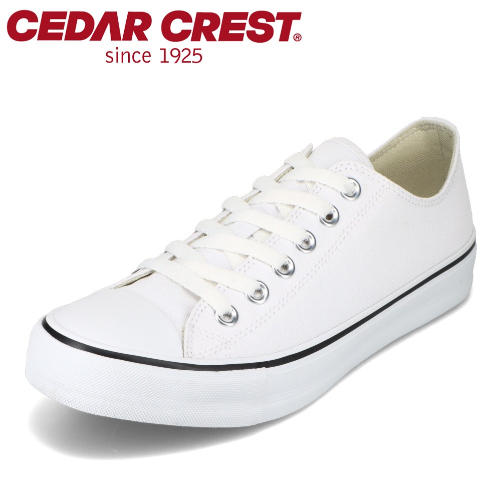 【EC限定カラー】セダークレスト CEDAR CREST CC-9408W レディース靴 靴 シューズ 3E相当 キャンバススニーカー ローカットスニーカー カジュアル ECOスニーカー リサイクル素材使用 ホワイト