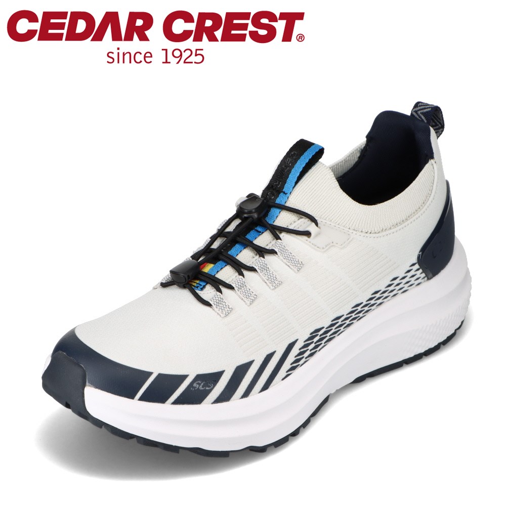 セダークレスト CEDAR CREST CC-9800 メンズ靴 靴 シューズ 2E相当 スニーカー 防水シューズ 透湿防水 防水 フィット感 ホールド感 ニット ライトグレー
