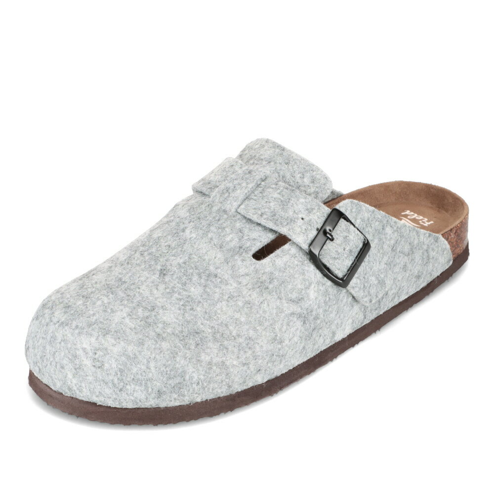 ウッズ Woods WFM-43 メンズ靴 靴 シューズ 4E相当 サンダル グロッグ シューズ スリッパ つっかけ 幅広 ゆったり 4E 秋 冬 シンプル 着脱簡単 グレー