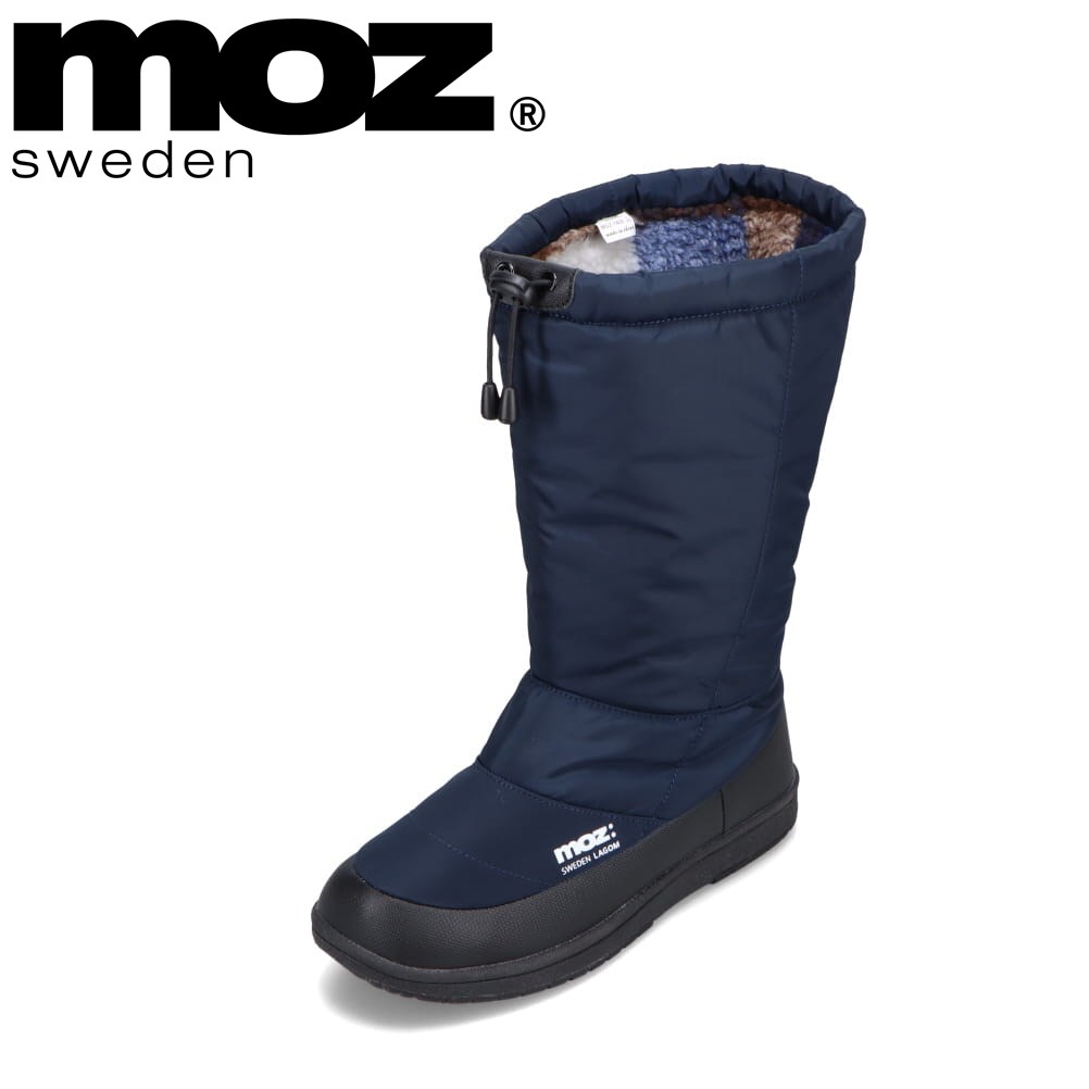 モズ スウェーデン MOZ sweden MOZ-7400 レディース靴 靴 シューズ 2E相当 ロング ブーツ 防水 レイン シューズ 防滑 雨 雪 シンプル 人気 ブランド ネイビー