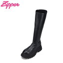 【25日まで毎日4H限定★P10倍】ジッパー Zipper ZP-050 レディース靴 靴 シューズ 3E相当 厚底 ロングブーツ ローヒール ボリュームソール...