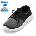 パームス PALMS PM-818 レディース靴 靴 シューズ 3E相当 スニーカー スリッポン 軽量 シューレース ブラック