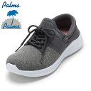 パームス PALMS PM-818 レディース靴 靴 シューズ 3E相当 スニーカー スリッポン 軽量 シューレース グレー