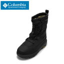 コロンビア Columbia YU7423 メンズ靴 靴 シューズ ブーツ ミドル丈 防寒 ドローコード 着脱簡単 アウトドア ブラック