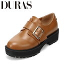 デュラス DURAS DR158 レディース靴 靴 シューズ 2E ローファー カジュアル シューズ 疲れない ボリューム ソール クッション性 バックル ベル...