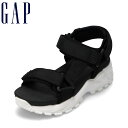 ギャップ GAP GPK52524C キッズ靴 靴 シューズ 2E サンダル スポーツ スポサン 厚底 面ファスナー バンド 着脱簡単 シンプル 人気 ブランド ブラック×ホワイト