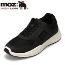 モズ スウェーデン MOZ sweden 5224 メンズ靴 靴 シューズ 3E相当 スニーカー 軽量 柔らか クッション インソール ローカットスニーカー カジュアル ブラック