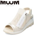 【全品P5倍!6日〜9日まで】ムーム MUUM MM2104 レディース靴 靴 シューズ サンダル スポーツ スポサン 厚底 ファスナー ジッパー チャック ニ...