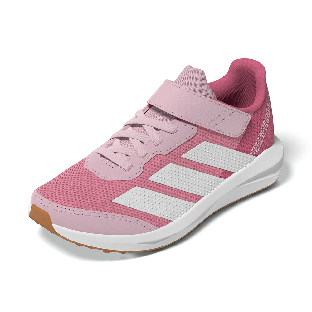 アディダス adidas JQ9516 キッズ靴 靴 シューズ 2E スニーカー キッズ 運動靴 通学 通園 体育 軽量 子供靴 通気性 耐久性 FAITO EL K 伸縮性 ローカットスニーカー 人気 ブランド ピンク×ホワイト