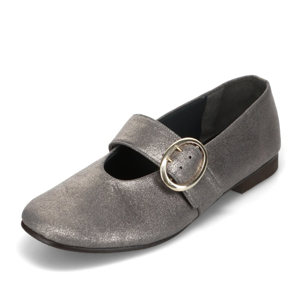 フィーリングオブユイ Feeling of Yui 1131 レディース靴 靴 シューズ パンプス ストラップ カジュアル シューズ ベルト バックル 金具 スクエアトゥ 通勤 オフィス ビジネス モード グレー