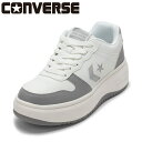 【全品P15倍!15日00:00~24H限定】コンバース CONVERSE 38002201L レディース靴 靴 シューズ 2E スニーカー コート シューズ 軽量 厚底 ボリュームソール NX361 PS ローカットスニーカー 人気 ブランド ホワイト×グレー