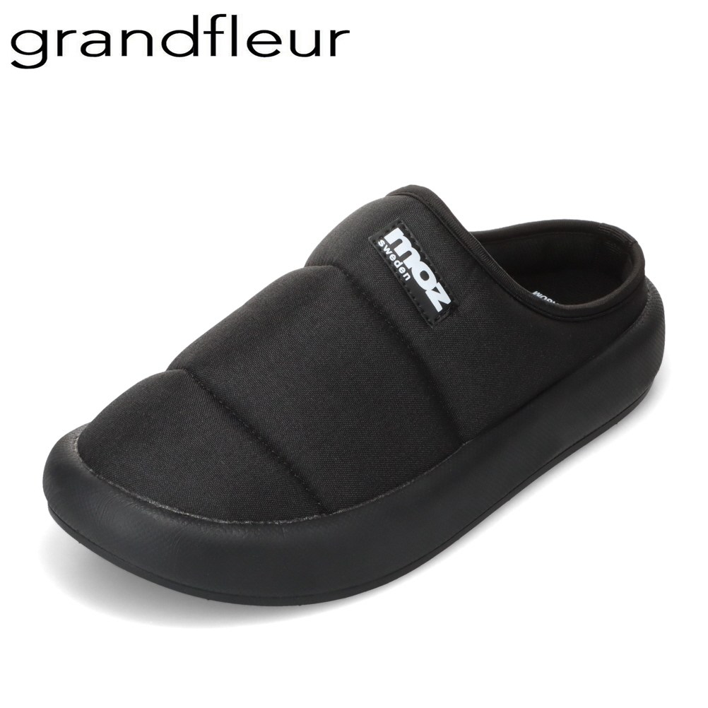モズ スウェーデン MOZ sweden 4875 メンズ靴 靴 シューズ サンダル ルームシューズ スリッパ スリッポン サボ クロッグ ダウン 防寒 軽量 シンプル 人気 ブランド ブラック