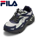 フィラ FILA UFW25061-401 メンズ靴 靴 シューズ 2E相当 スニーカー ランニング ウォーキング シューズ F CATAPULT クッション性 ローカットスニーカー 人気 ブランド ネイビー×グレー