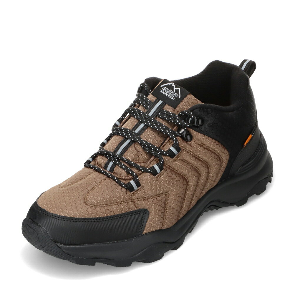 フォーキャンパーズ 4CAMPERS 4260 メンズ靴 靴 シューズ スニーカー アウトドア シューズ 防水 幅広 ゆったり ハイキング キャンプ ローカットスニーカー 人気 ブランド ベージュ×ブラック
