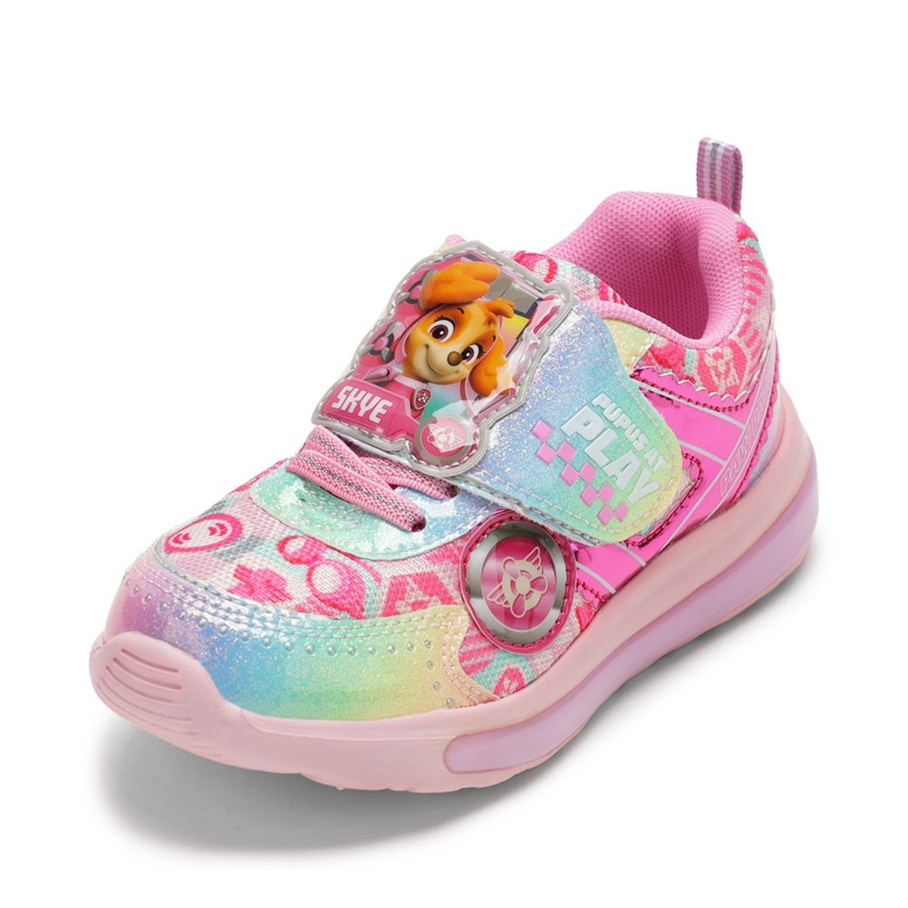 パウパトロール PAW PATROL PP70174K キッズ靴 子供靴 靴 シューズ 2E相当 スニーカー キッズ 光る フラッシュ 運動靴 通学 通園 子供靴 女の子 パウパトロール かわいい ローカットスニーカー 面ファスナー ピンク