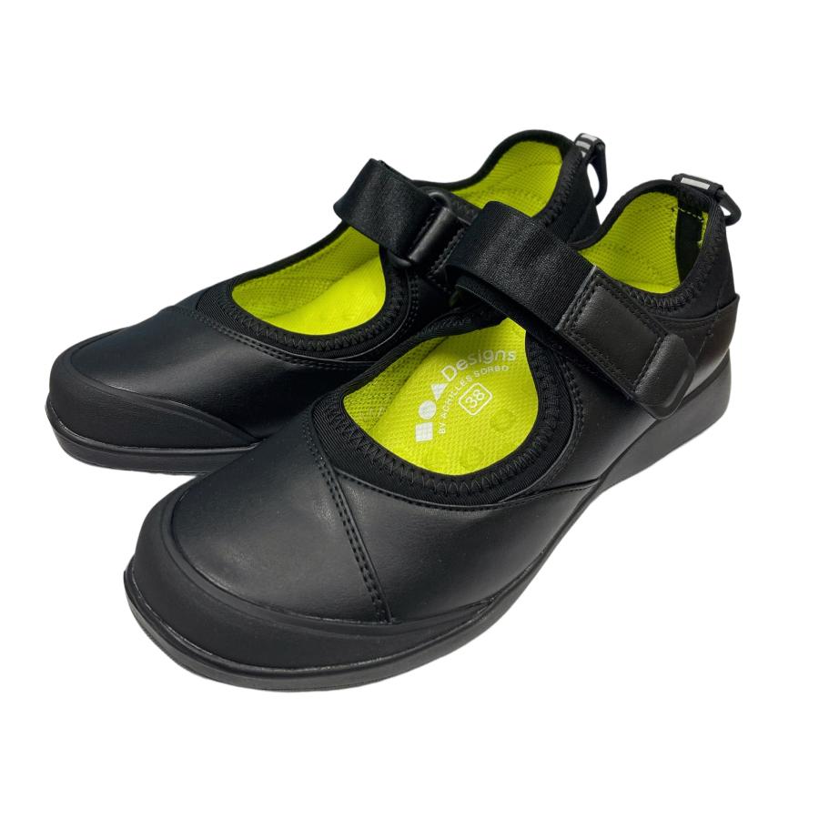 スニーカー フォートゥースリーデザインズ CUD 0590 ブラック レディース ウォーキングシューズ by アキレスソルボのサムネイル