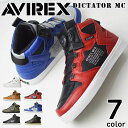 【送料無料】AVIREX アヴィレックス アビレックス ディクティター DICTATOR メンズ スニーカー レディース キッズ ミドルカット バイカーシューズ ダイヤルロック 靴 av2278/20