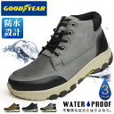 【送料無料】メンズ ブーツ 防水 グッドイヤー GOODYEAR レインブーツ メンズブーツ ワークブーツ ショートブーツ 防滑 幅広 4EEEE アウトドアシューズ トレッキング カジュアル 靴 メンズシューズ/2024新作 春夏 新生活応援