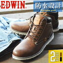 【送料無料】EDWIN エドウィン ブーツ メンズ スニーカー 防水 レインシューズ ワークブーツ デザートブーツ 幅広 防滑 レインブーツ ハイカット コンフォートシューズ 靴 紳士靴 メンズシューズ/2025新作 春夏 トレンド