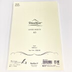 A5 トモエリバー FP クリーム ルーズシート 52g/m2 100枚 万年筆 カリグラフィー 薄い 軽い 裏抜けしにくい 筆記用紙【SAKAE TP トチマン】【三善製紙】