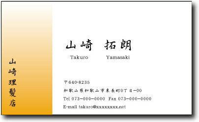 名刺 作成 名刺 印刷【カラー名刺・縦ライングラデーション(1セット100枚)・ケース付】