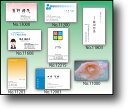 名刺 作成 名刺 印刷【お試し名刺 1セット40枚・約100種類から選択可 送料無料 メール便 ＜似顔絵・顔写真デザイン加工・イラスト作成は別途費用が発生します＞】ショップカードにも データ入…