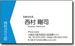 名刺 作成 名刺 印刷【2色名刺・縦カット(横型)(1セット100枚)・ケース付】