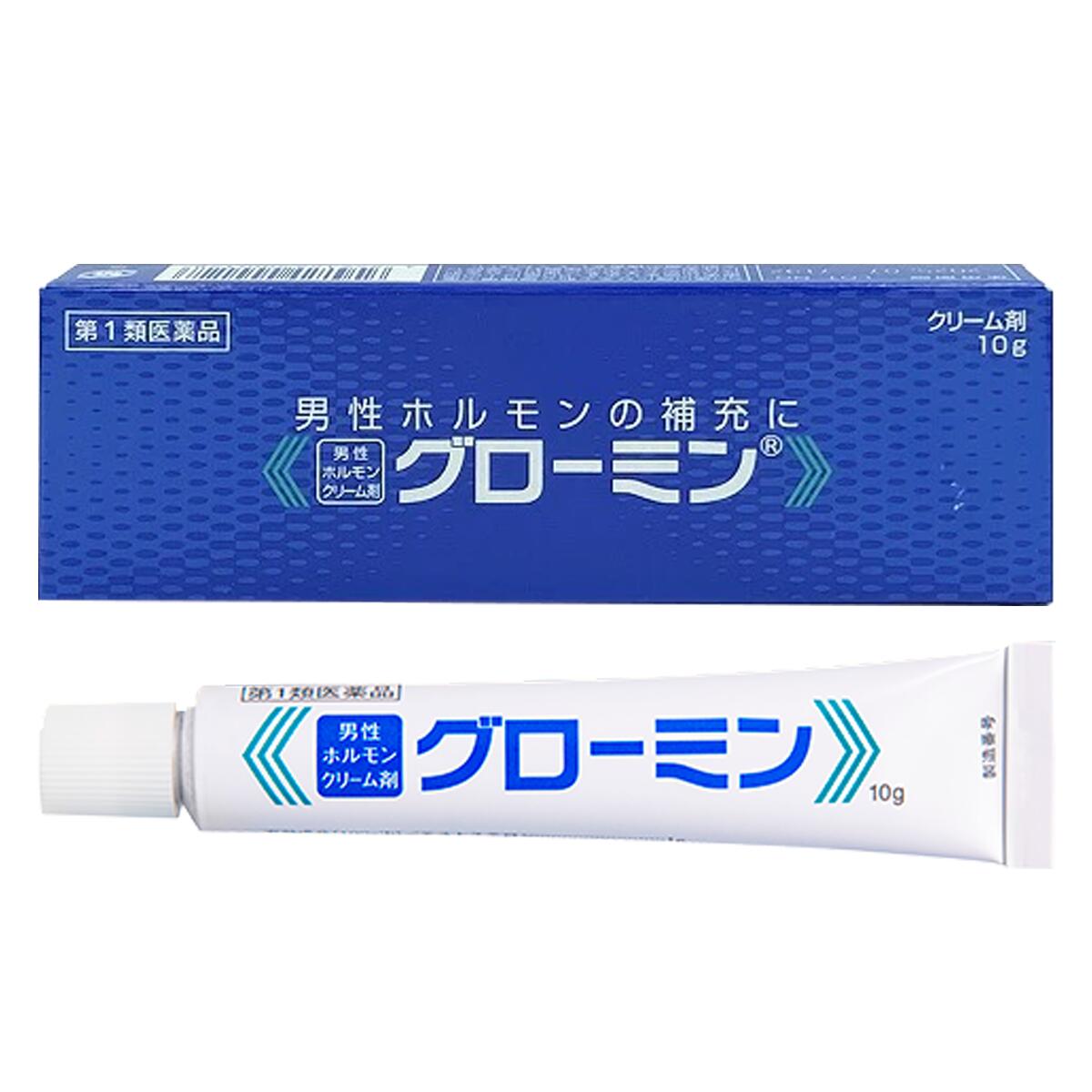【第1類医薬品】グローミン 10g 塗り薬 クリームタイプ 男性ホルモン ホルモン補充...