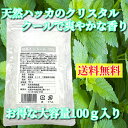 結晶 メントール 100g 天然 薄荷脳 ハッカ クリスタル L-メントール 送料無料 マスク スプレー